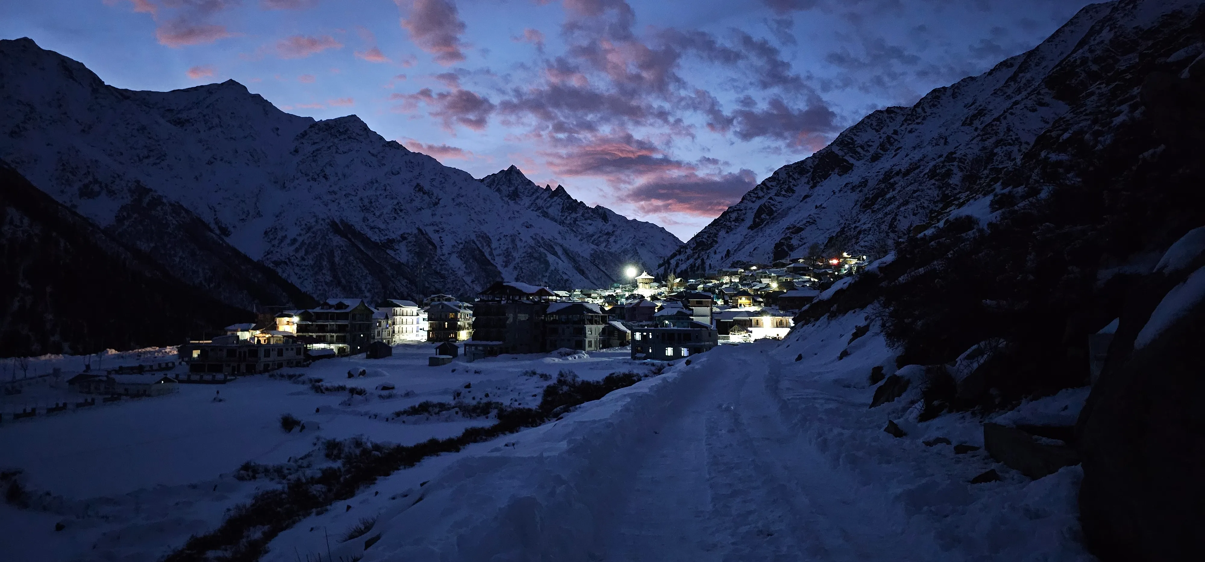 Winter sunset